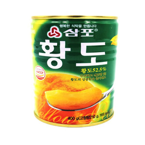 삼포 황도 400g 24개 박스 무료배송